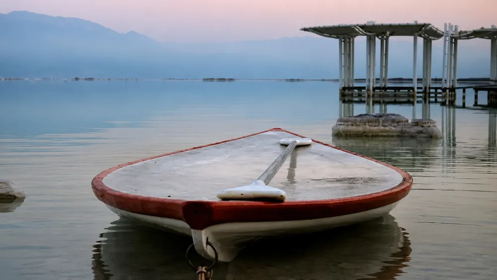 Photo from Israel, working as a lifeguard at the Dead Sea with Hasake boat, 2016